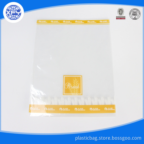 Custom printed clear plastic bread bags